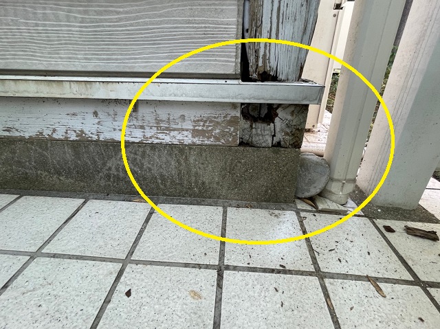 土台　柱　腐食